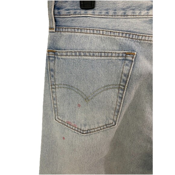 Levi’s 550 '92 Relaxed Taper Jeans 33x34 Light Wash Blue NWT Paint Splatter - Picture 7 of 8